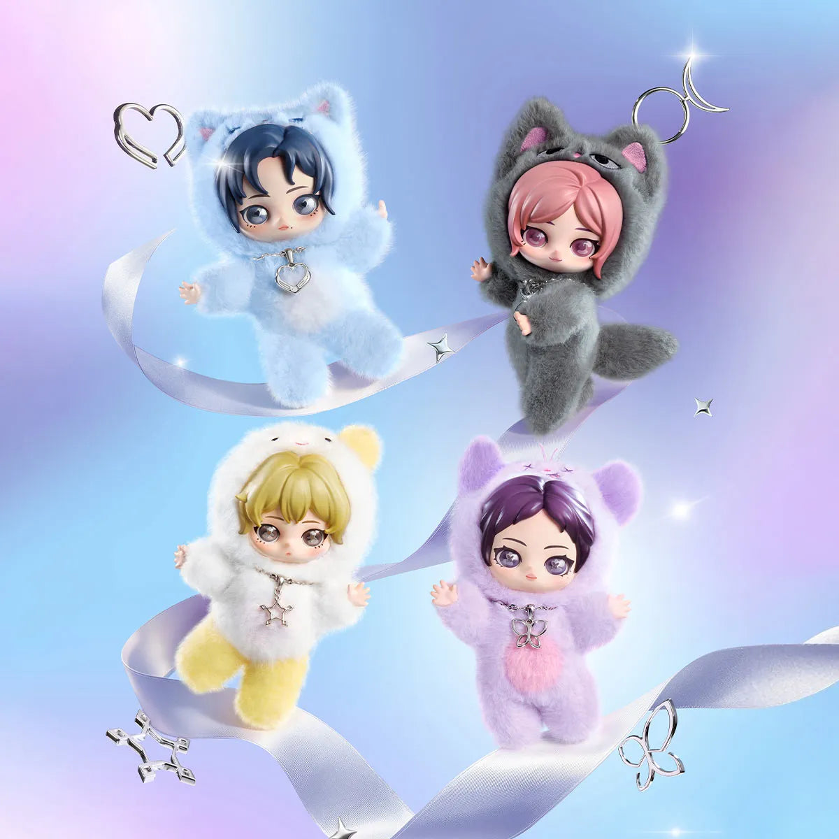 AESPA Fluffy Club Series Vinyl Flush Doll Pendant [Blind Box]