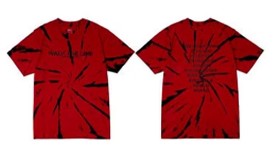 ENHYPEN OFFICIAL WALK THE LINE TIE-DYE T-SHIRT U.S. VER. (SIZE - S)