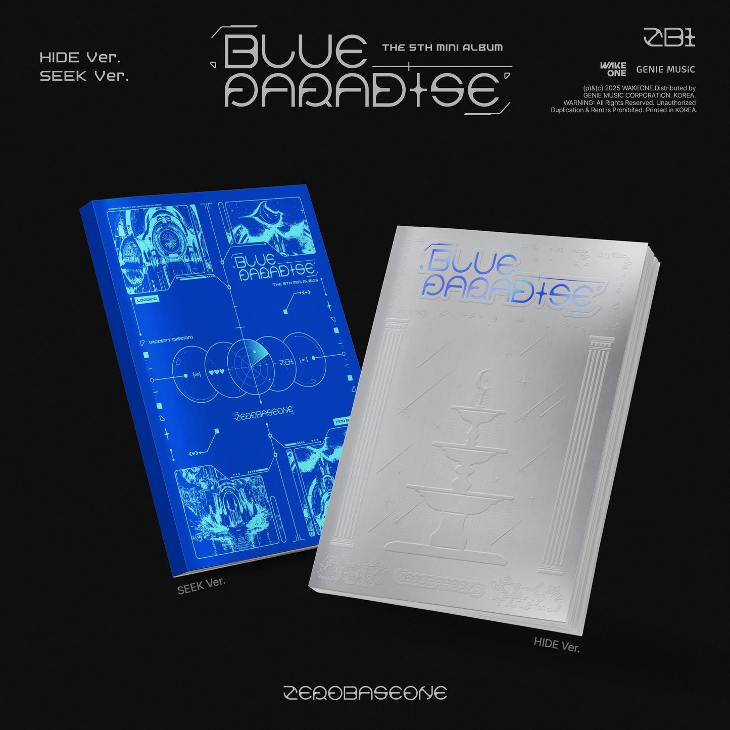 ZEROBASEONE 5th Mini Album [BLUE PARADISE] (HIDE Ver. / SEEK Ver.)