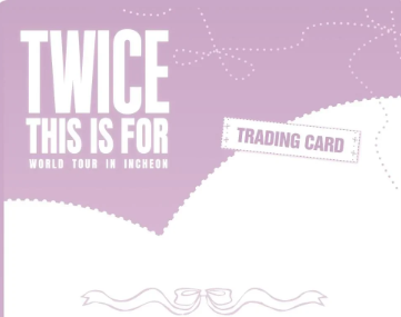 TWICE THIS IS FOR OFFICIAL Random Trading Card